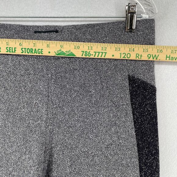 EILEEN FISHER Pants S Organic Cotton Stretch Pull On Speckle Tweed Legging Gray - Picture 12 of 16